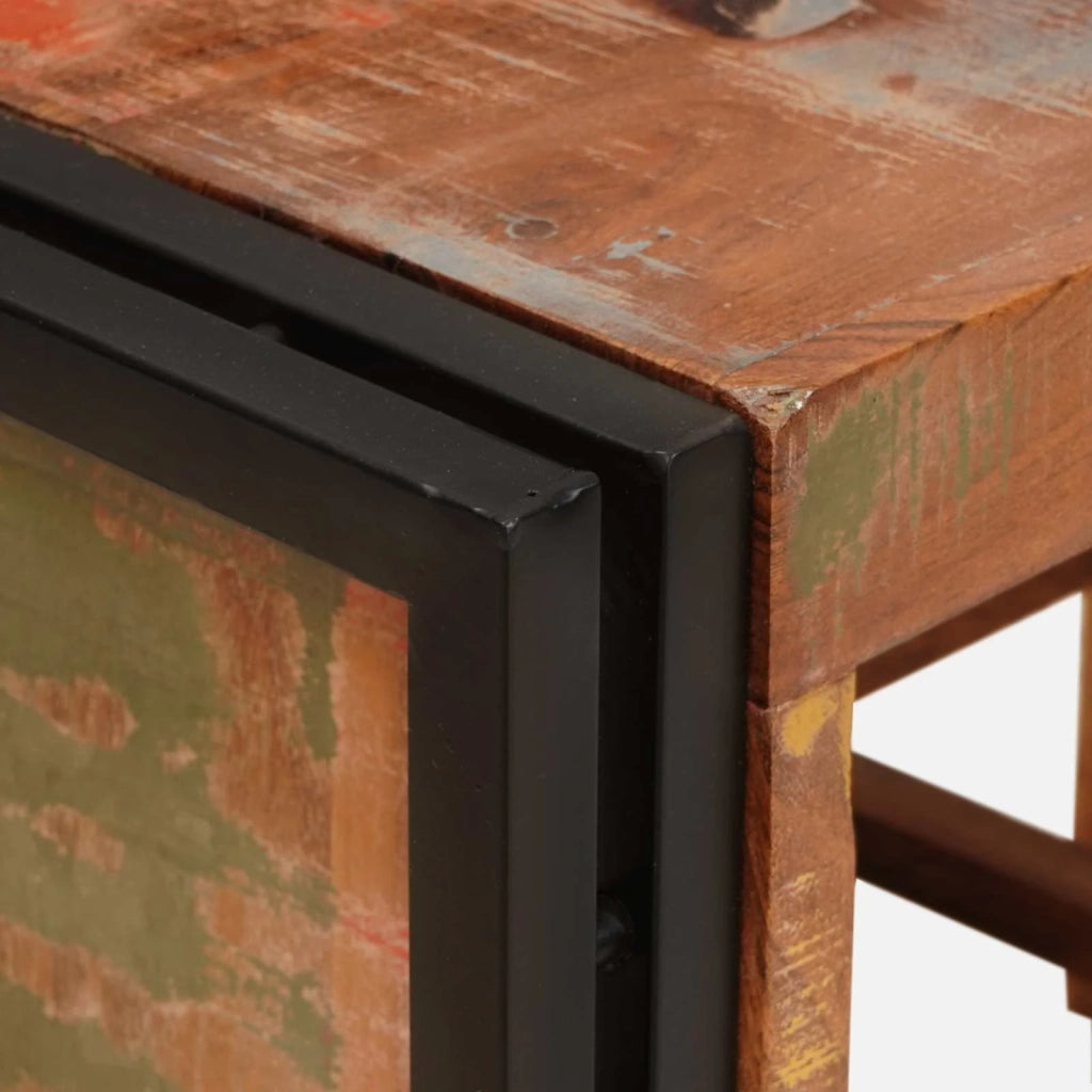 Portabottiglie Marrone 60 x 45 x 33 cm Legno massello riciclato CFW9645355