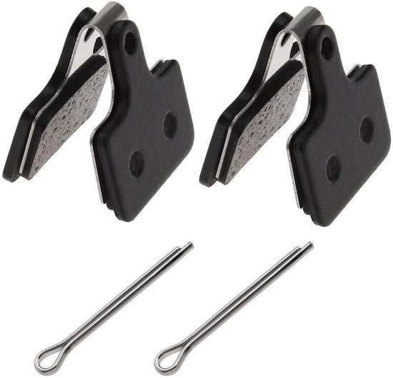 Pari di freni a disco semi-metallici - 2 pezzi - Compatibili con Shimano - Dimensioni 26 x 30 x 4 mm - Inclusi pennelli di posizionamento/clip di fissaggio - Nero - Freni per bicicletta