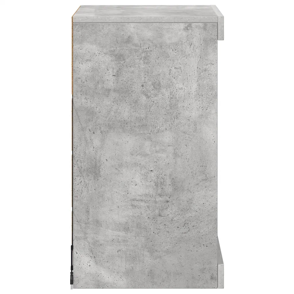 Credenza con Luci LED Grigio Cemento 41x37x67 cm 836724