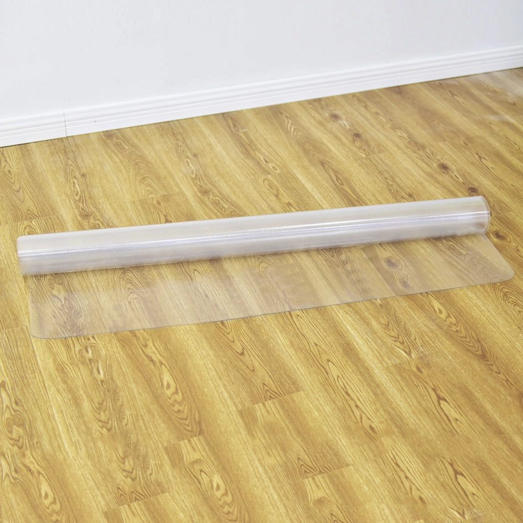 Tappeto salvapavimento ecologico PVC 120x150cm Tappetino protezione pavimenti per sedie da ufficio Semitrasparente-Tappetini