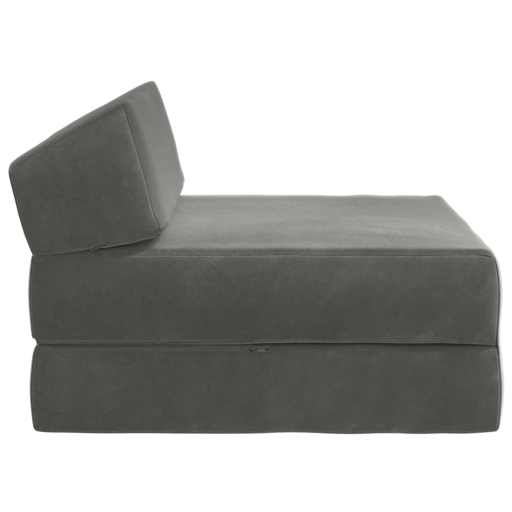 Divano Letto Pieghevole Grigio Scuro 60 x 70 x 41 cm Tessuto 900059