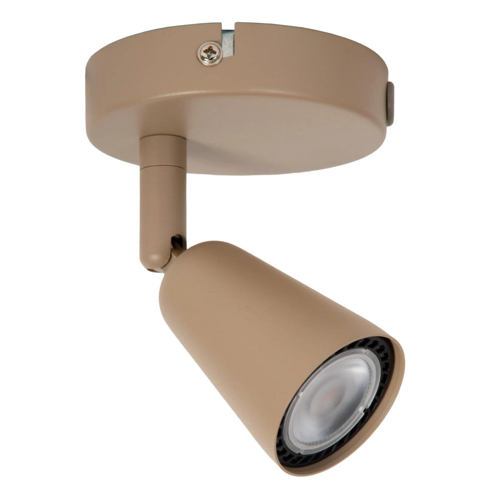 Faretto da soffitto TIANA beige metallo 1xGU10 Lucide