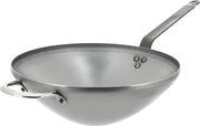 Piatto wok in materiale minerale 32 cm - libero da PFAS, rivestimento antiaderente naturale