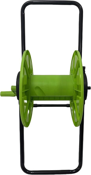 Carrello Avvolgitubo Manuale Max 60 mt Balcony per Tubi da 1/2" e 5/8" in Plastica PP e Acciaio Verde e Nero