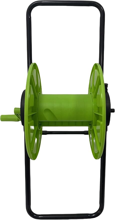 Carrello Avvolgitubo Manuale Max 60 mt Balcony per Tubi da 1/2" e 5/8" in Plastica PP e Acciaio Verde e Nero