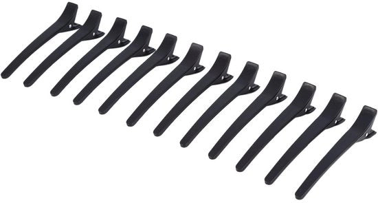 Clip per capelli professionale - 12 pezzi - progettata con doppia ghiera - spilla per capelli - strumenti per lo styling - leggera e confortevole - clip per capelli
