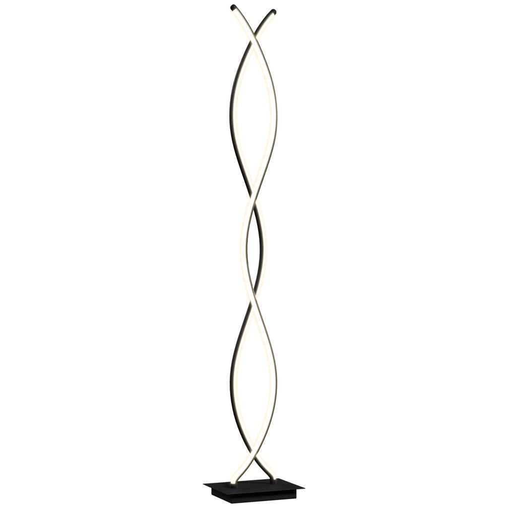 Lampada da terra per soggiorno con 3 livelli di luminosit¨¤ ¨C zephmum ¨C nero