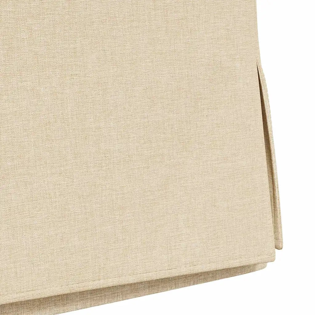 Sedie da pranzo 2 pcs Crema 57 x 67 x 98 cm Tessuto