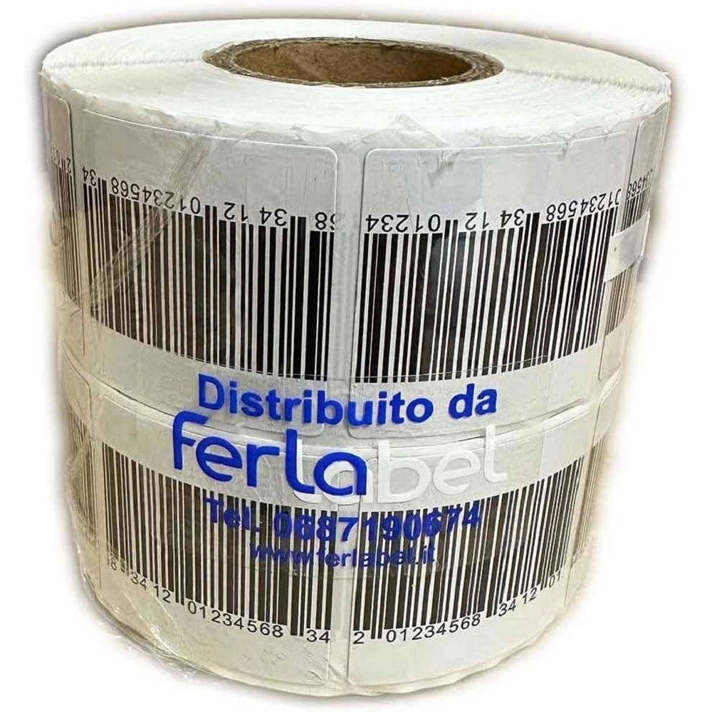 Trade Shop - Confezione 1000 Etichette Etichetta Antitaccheggio Ferlabel 40x40 Mm Antifurto -