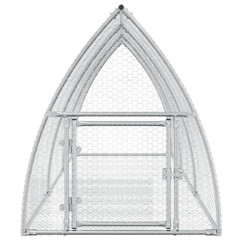 Gabbia per conigli in argento 300 x 105 x 120 cm in acciaio zincato argento 02_0041696