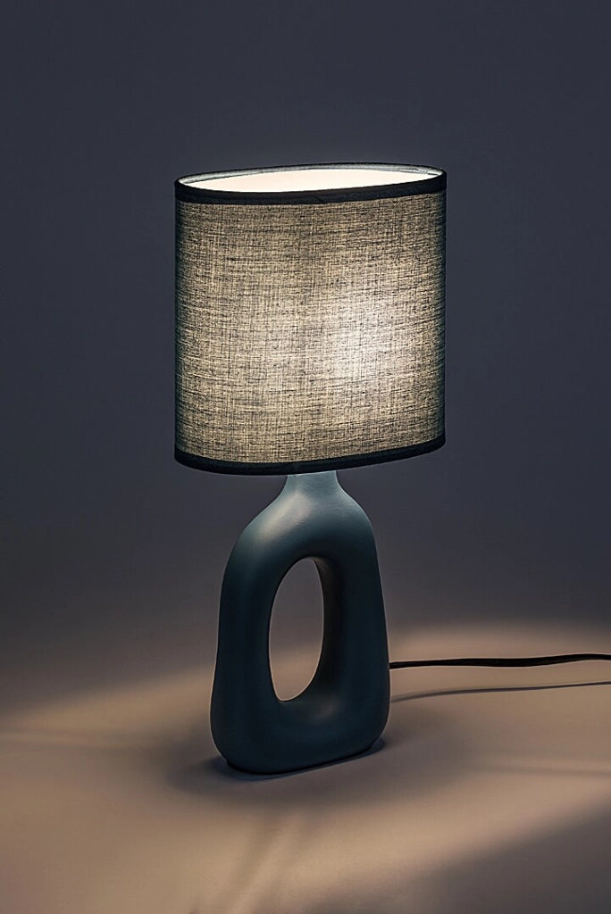 Lampada da tavolo Sylira 1xE14 blu ceramica Rabalux