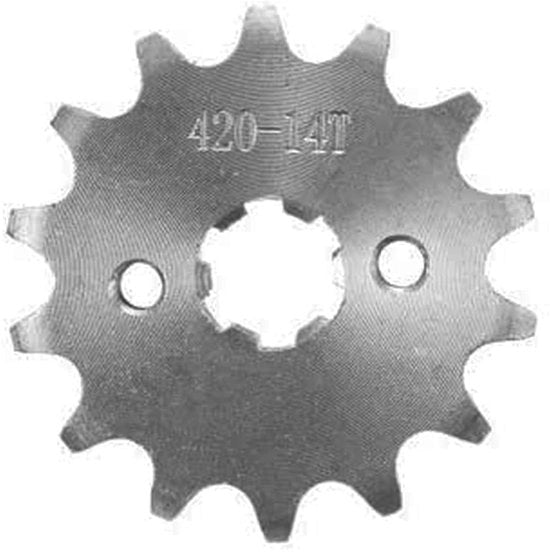 Tandwiel 420 - 10/11/12/13/14/15/16/17/18/19 Tendenze - Acciaio Inox - Adatto per 70cc/110cc/125cc Motocicletta - Installazione Professionale Consigliata