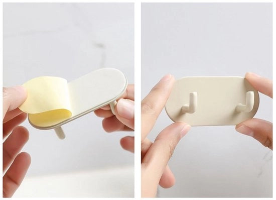 Maniglia per porta impermeabile - Maniglia posteriore per porta - Adesivo forte - Materiale mattonella - Ideale per bagno/cucina - Sicuro per bambini - Maniglia