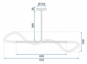 Lampada Led App856-cp Black