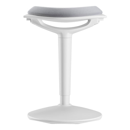 Sgabello sit stand grigio, sgabello girevole regolabile in altezza fino a 70 cm, max 100 kg, sgabello ergonomico per casa, ufficio, officina