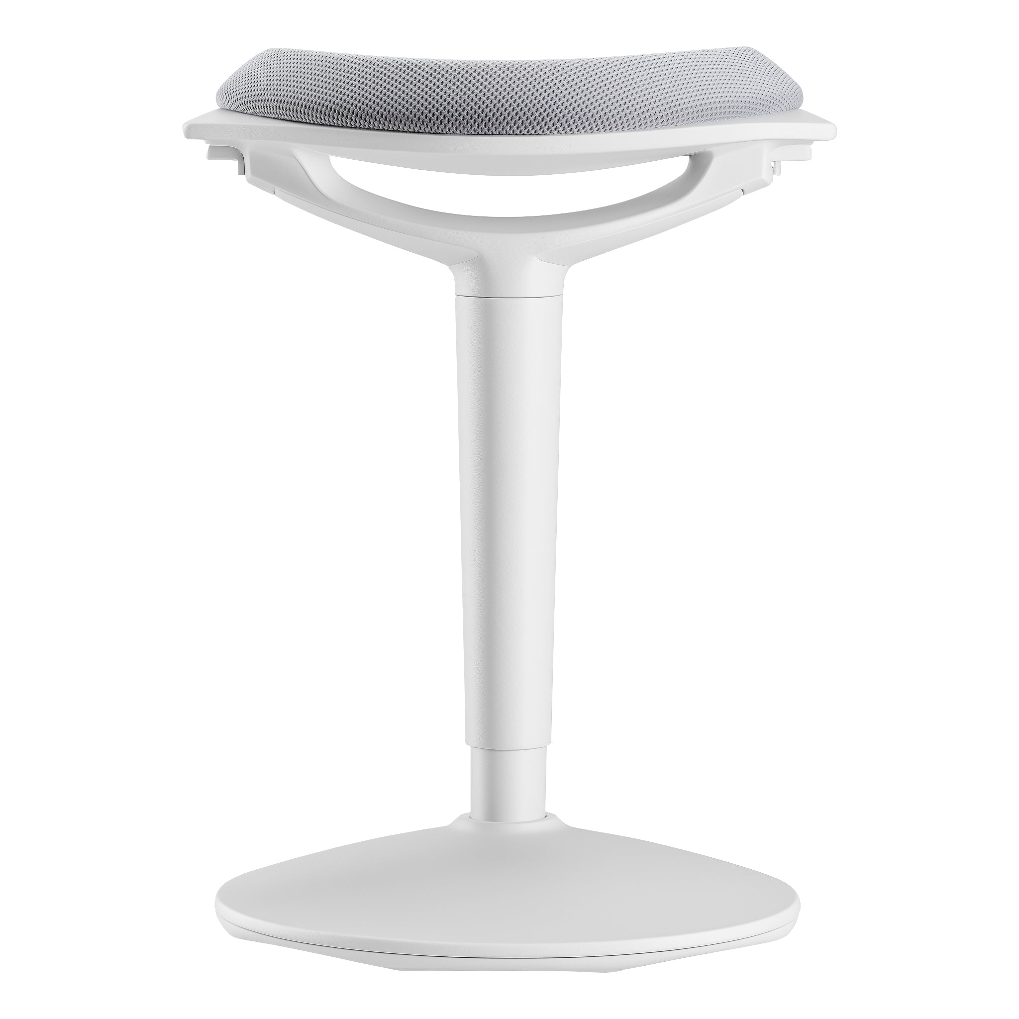 Sgabello sit stand grigio, sgabello girevole regolabile in altezza fino a 70 cm, max 100 kg, sgabello ergonomico per casa, ufficio, officina