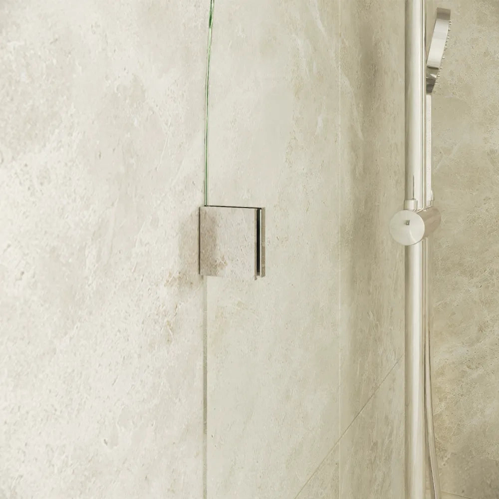 Doccia walk-in arco 100cm con cerniere cromate vetro trasparente 8mm easy clean h200| Nusa