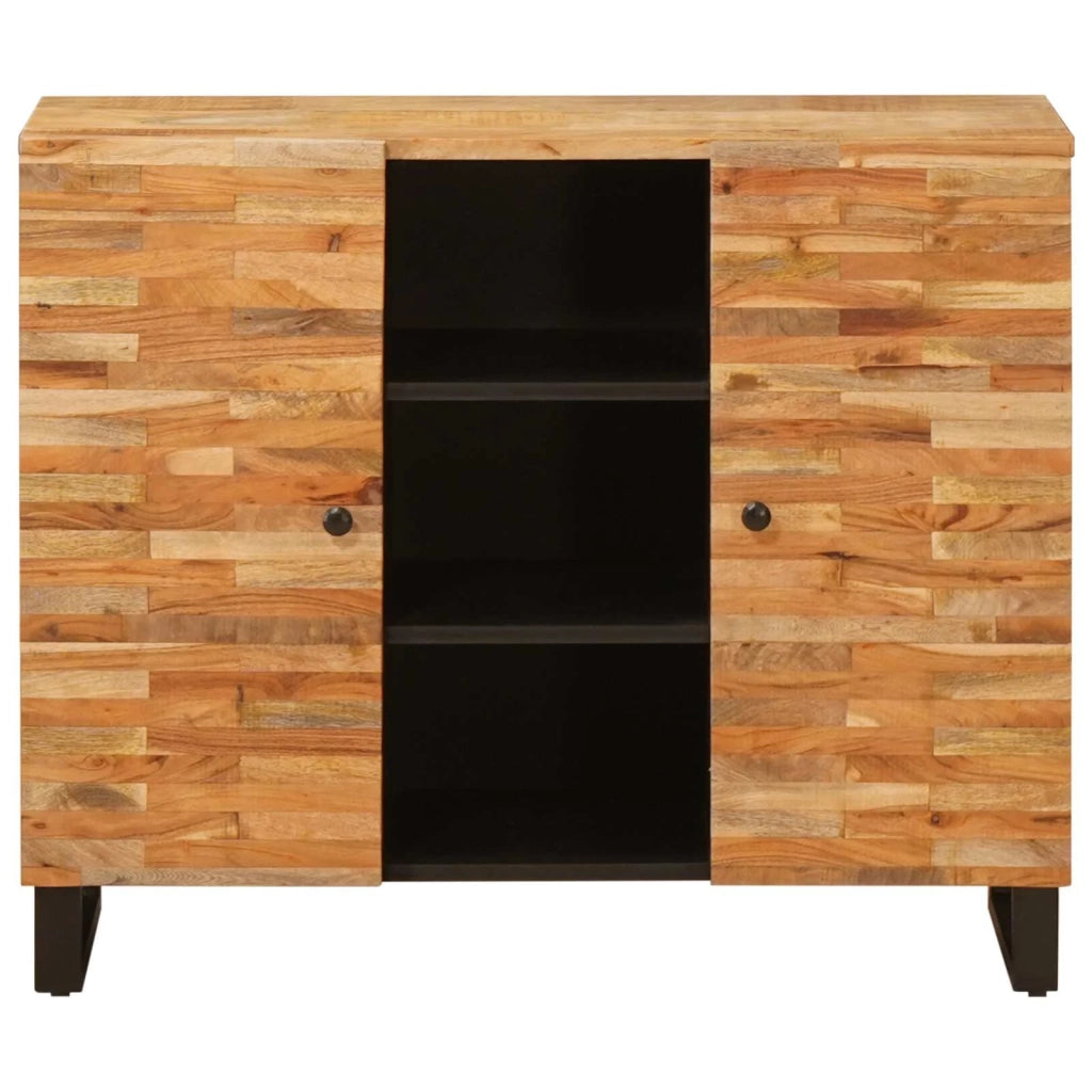 Mobile laterale | Tavolo laterale | Tavolino Marrone 90 x 33 x 75 cm Legno di mango massello