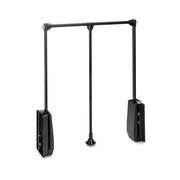 Appendiabiti per armadio Hang, larghezza regolabile 450-600 mm, Acciaio e Tecnoplastica, Cromato lucido
