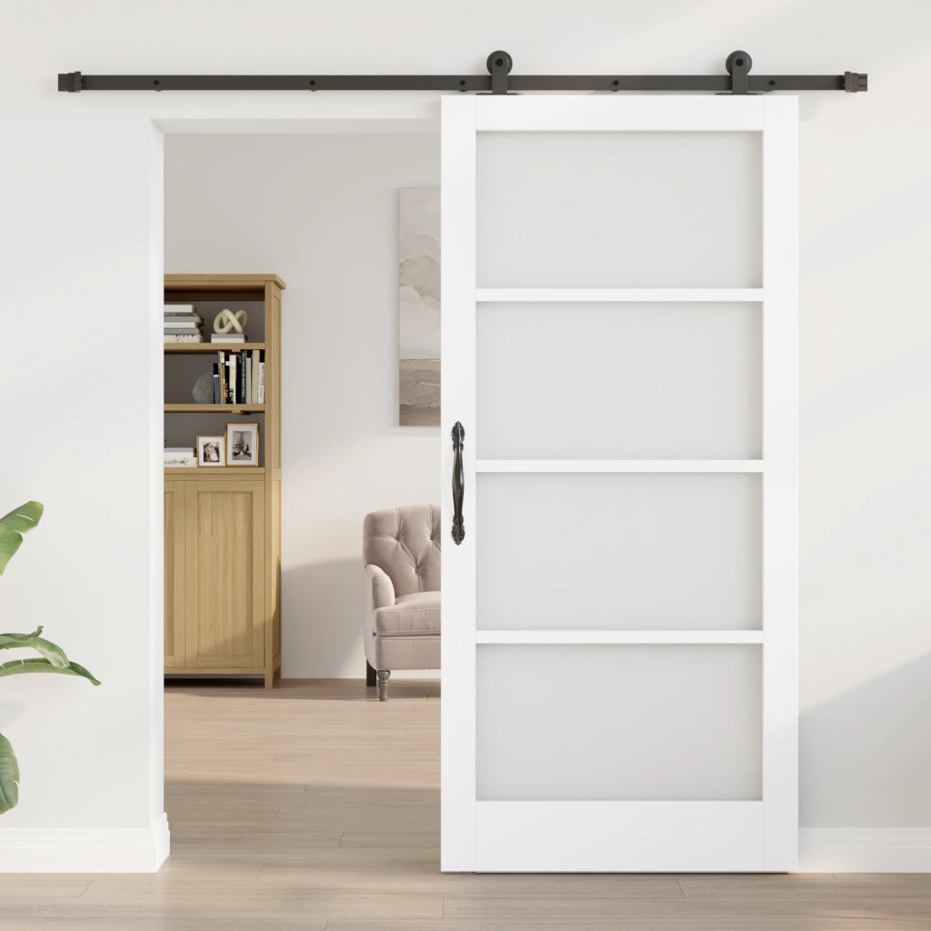 Porta scorrevole  con set hardware 'ORKDAL'Bianco 93x202 cm