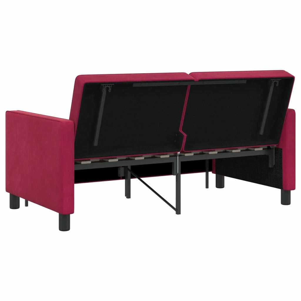Divano letto Rosso Vino Tessuto