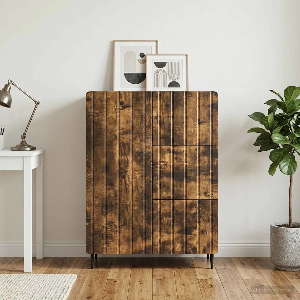 Credenza Rovere Fumo 66 x 34,5 x 91,5 cm Legno ingegnerizzato 894400