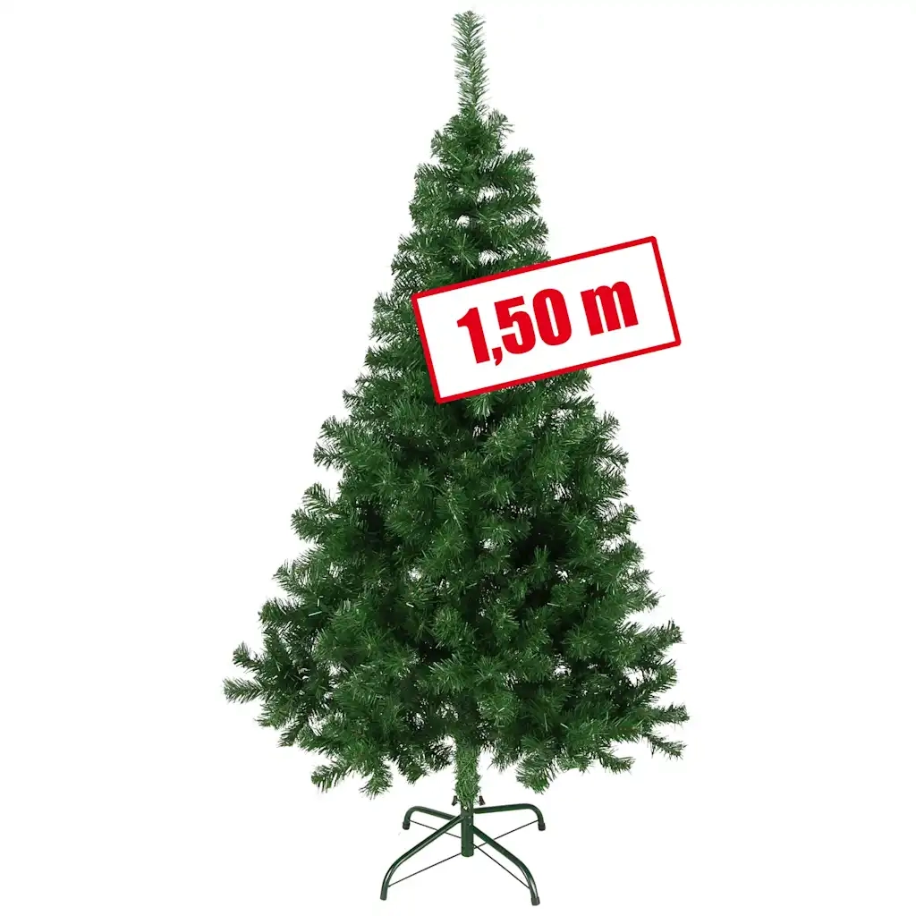 HI Albero di Natale con Supporto in Metallo Verde 150 cmcod mxl 78638
