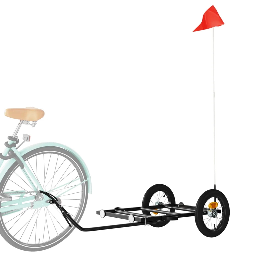 Rimorchio da Bici Nero 122x53x28 cm in Ferro CFW5879079