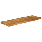 Piano Tavolo Bordi Vivi 110x40x3,8cm in Legno Massello di Mango 370589