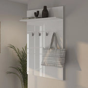 Valdemone, Mobile da Ingresso un Ripiano, 76x19.5x114h cm Bianco