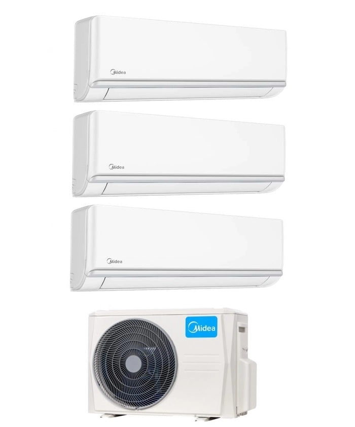Climatizzatore Condizionatore Midea Trial Split Inverter Elegance 9000+9000+9000 con M3OG-21HFN8-Q R-32 Wi-Fi Optional 9+9+9