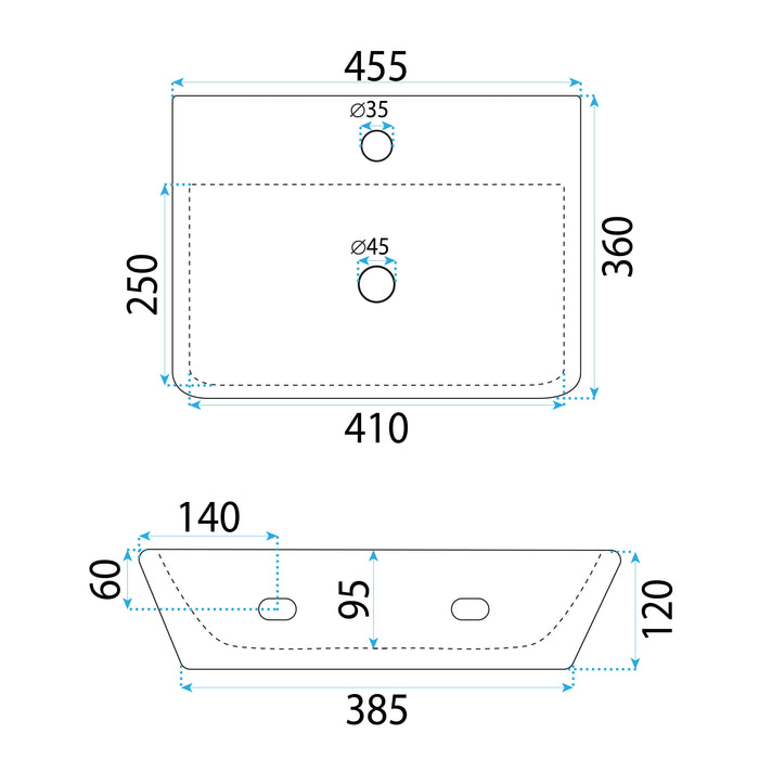 Lavabo Da Appoggio Rea Altea Cloudy
