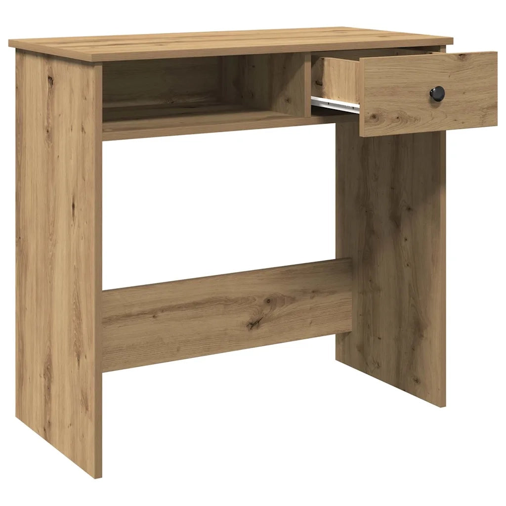 Scrivania Rovere Artigianale 80x40x75 cm in Legno Multistrato 860480