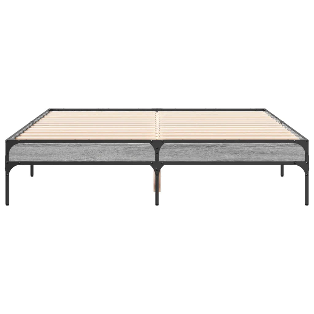 Giroletto Grigio Sonoma 140x190 cm in Legno Multistrato Metallo