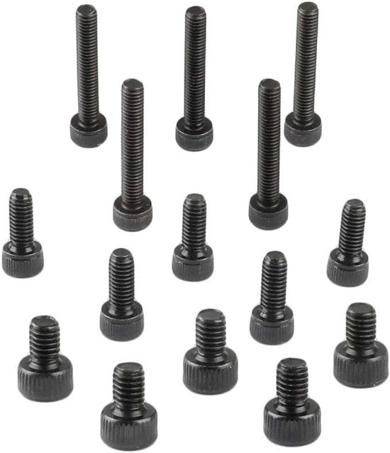 Assortimento di viti M4 zondate (15 pezzi, M4*8mm, M4*10mm, M4*22mm)