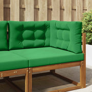 Cuscino per divano da esterno 3 pcs Verde Poliestere