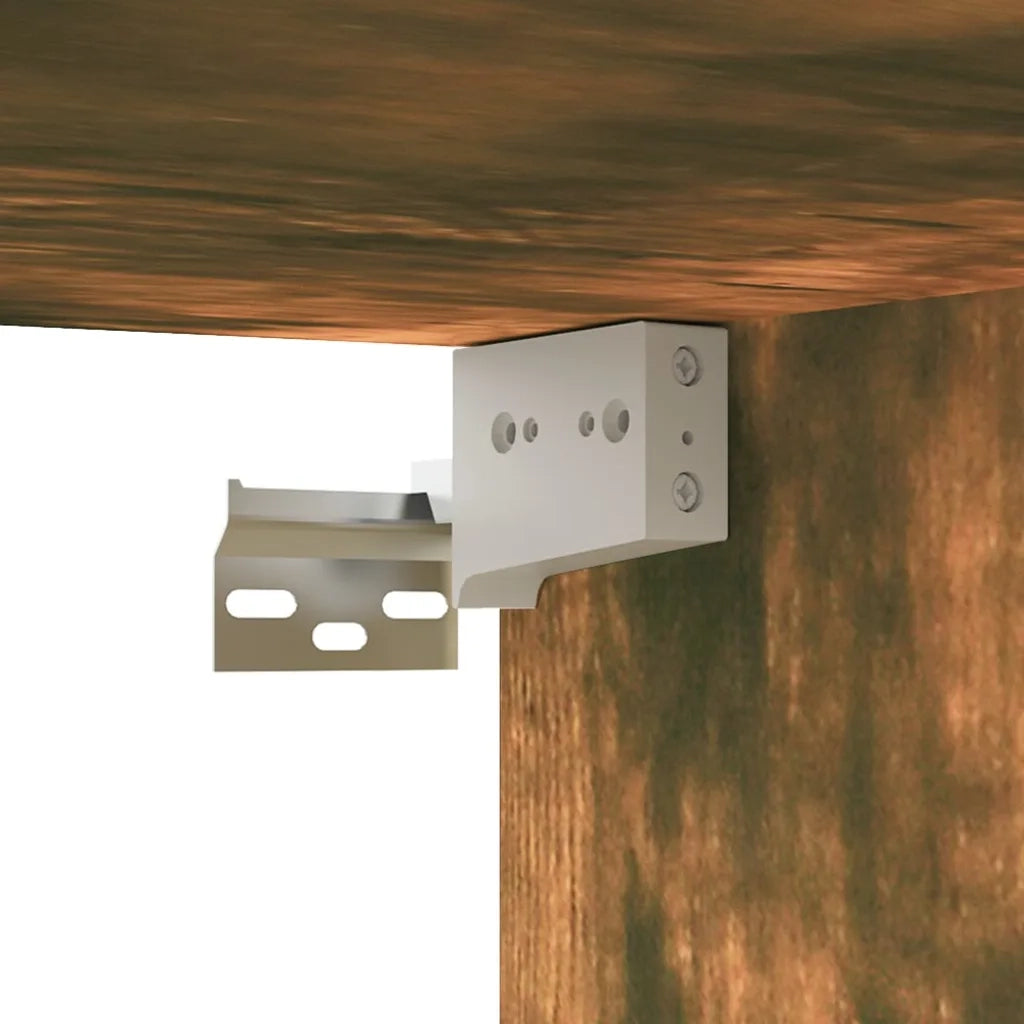 Set Mobili Porta TV 2 pz Rovere Fumo in Legno Multistrato 3120281