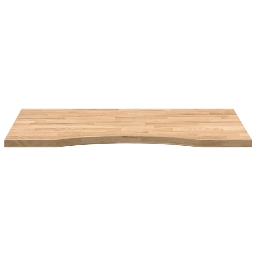vidaXL Piano Scrivania 80x50x2,5 cm Rovere Massello Non Trattato