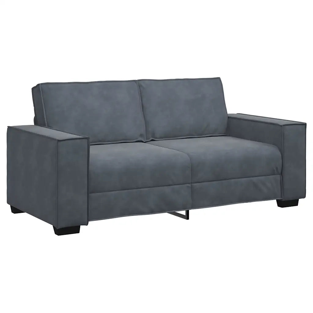 Divano a 2 Posti grigio scuro180x78x84 cm in Velluto 4105021