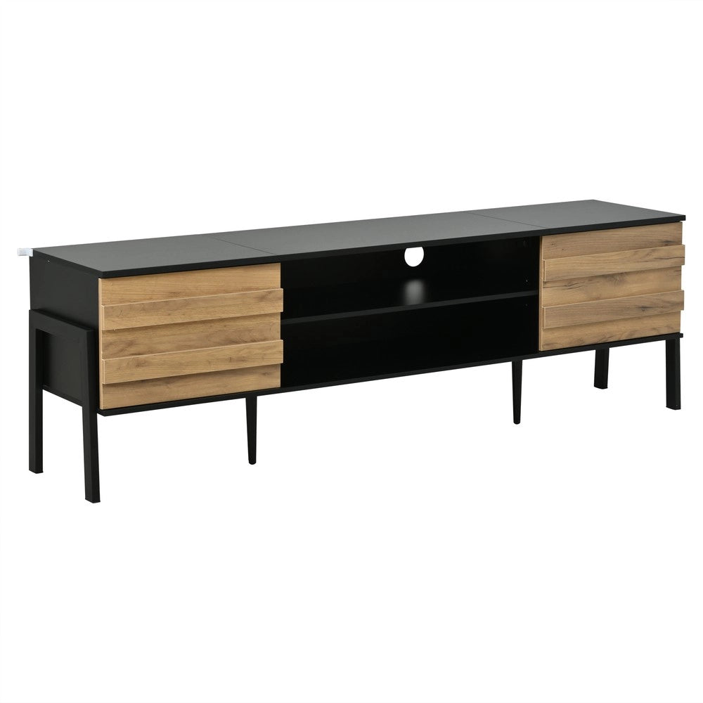 Mobile TV Lowboard ¨C Xylo ¨C Legno, 2 Ante, Vano Aperto, 175x39.5x53 cm