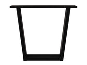 Gambe a U, Metallo, 84x71 cm, Supporto, Cavalletto, Per Piani di Tavolo, Soggiorno, Sala da Pranzo, Ufficio, Nero