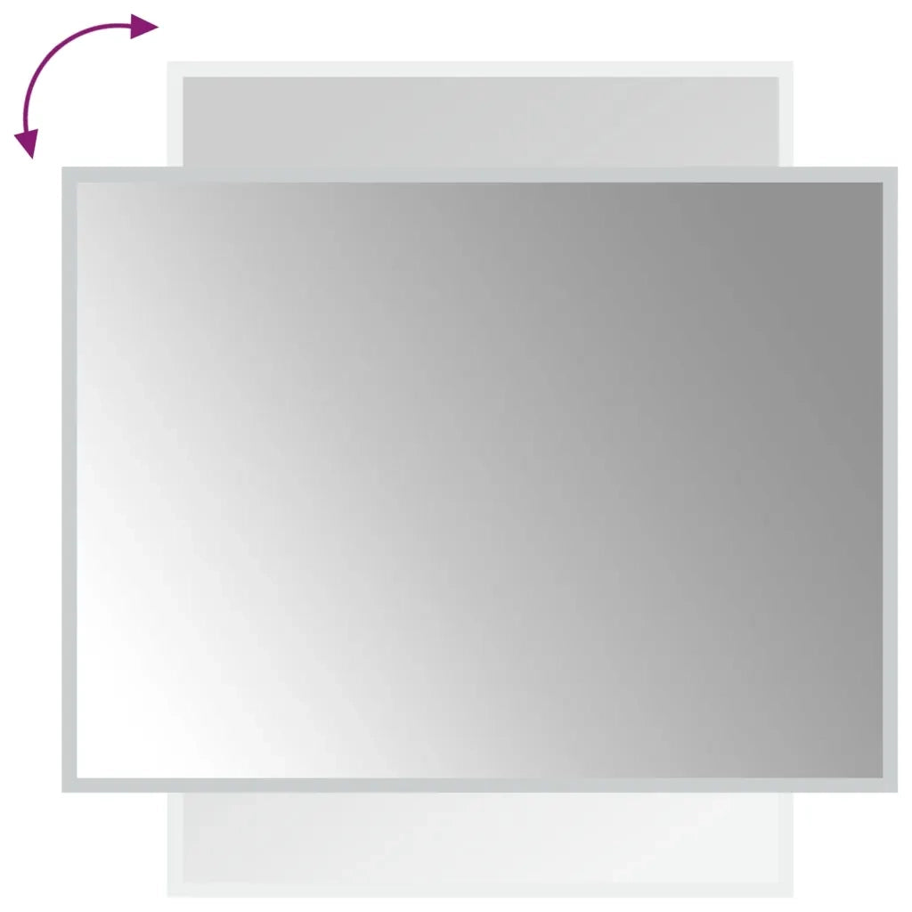 Specchio da Bagno con Luci LED 60x80 cm 3154081