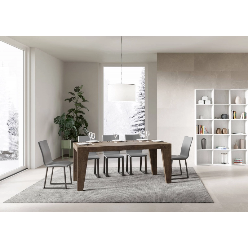 Tavolo allungabile 90x160/420 cm Naxy - Noce
