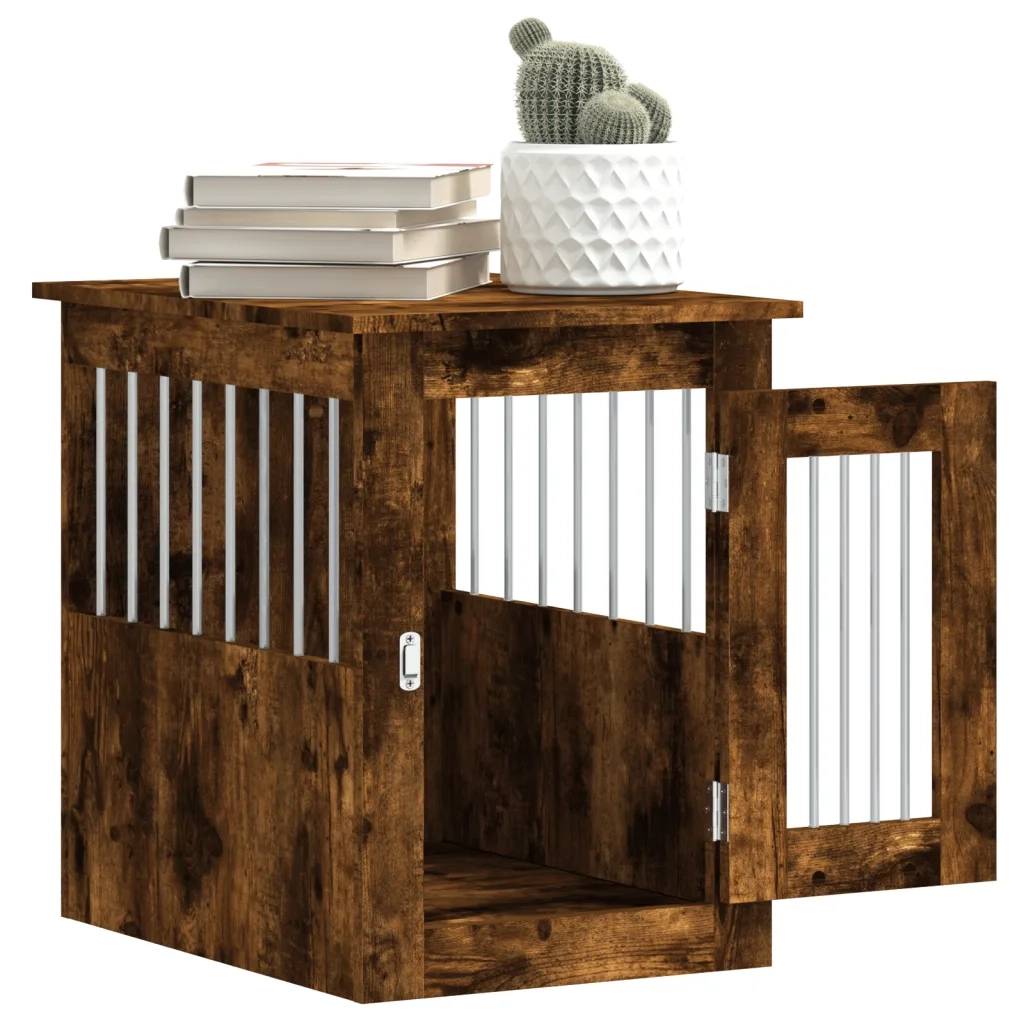 Gabbia Cani da Arredamento Rovere Fumo 45x62x59cm Multistrato CFW5492623