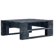 Ottomana da Giardino Pallet in Legno di Pino Impregnato Nero 3066441