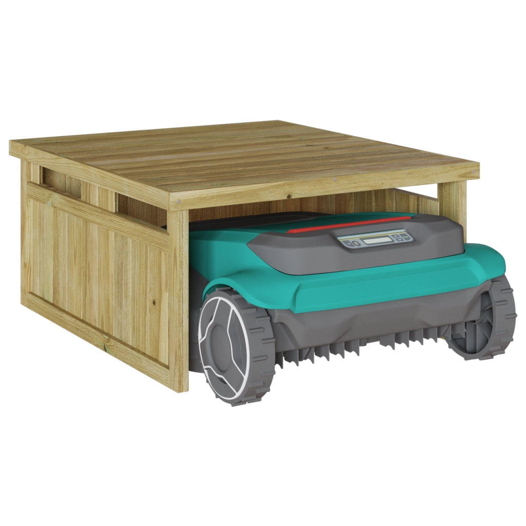 Garage per tosaerba robot 70x80x38 cm Legno impregnato di pino