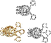Set di 3 Chiavi a Gabbia per Catene - Chiavi a Gabbia in Oro per Catene Multi-Strand e Gioielli Stacking