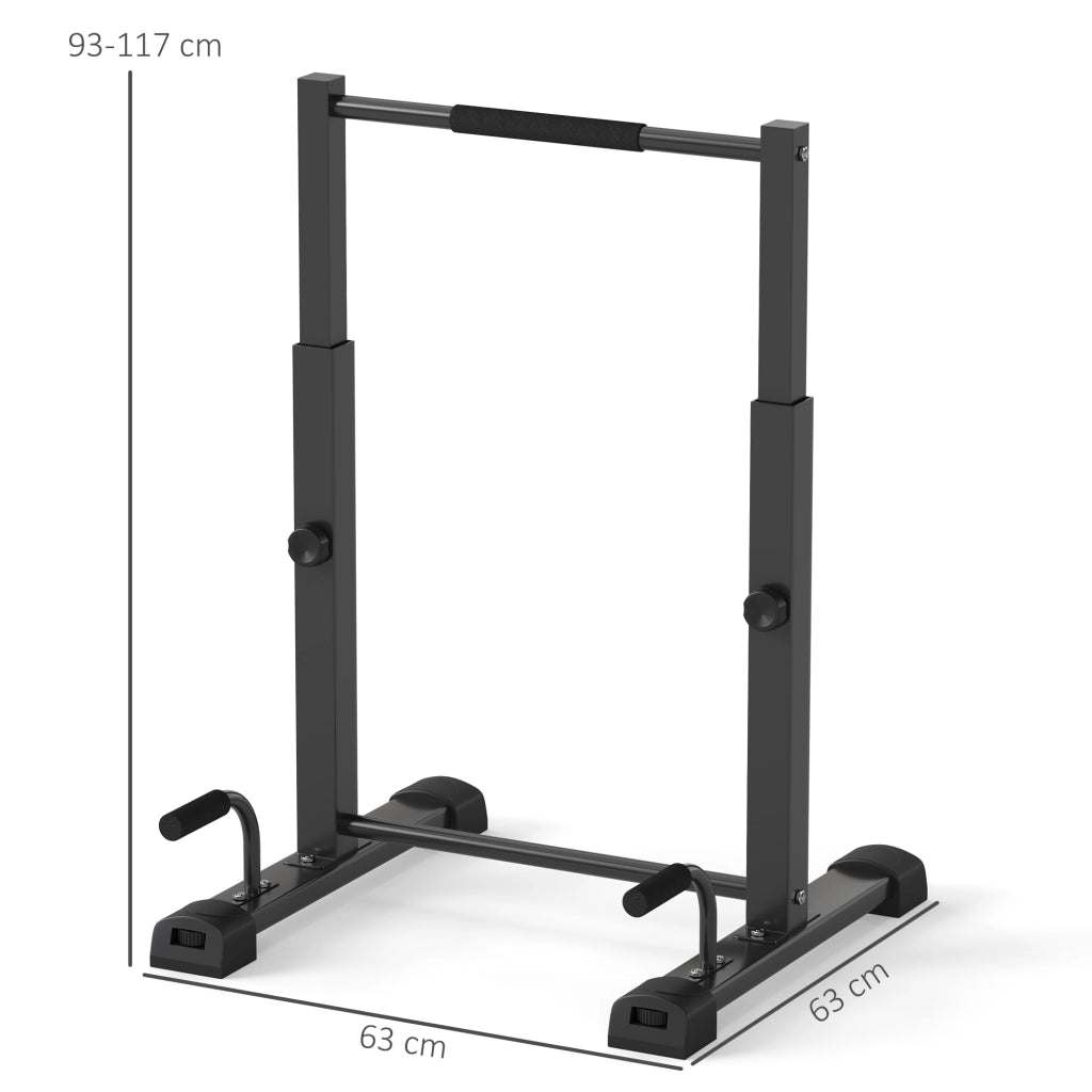 Stazione per Dip ¨C Minimal ¨C Nero, 93-117 cm
