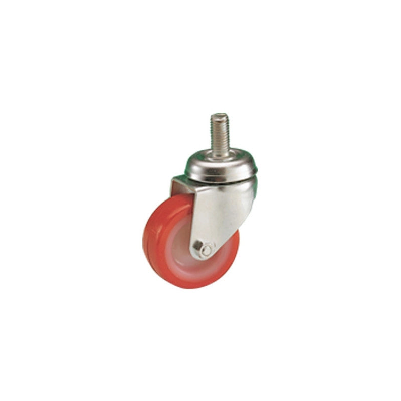 Ruota rotante poliuretanica Ø 40 mm – attacco 8x30 mm – forcella A.652