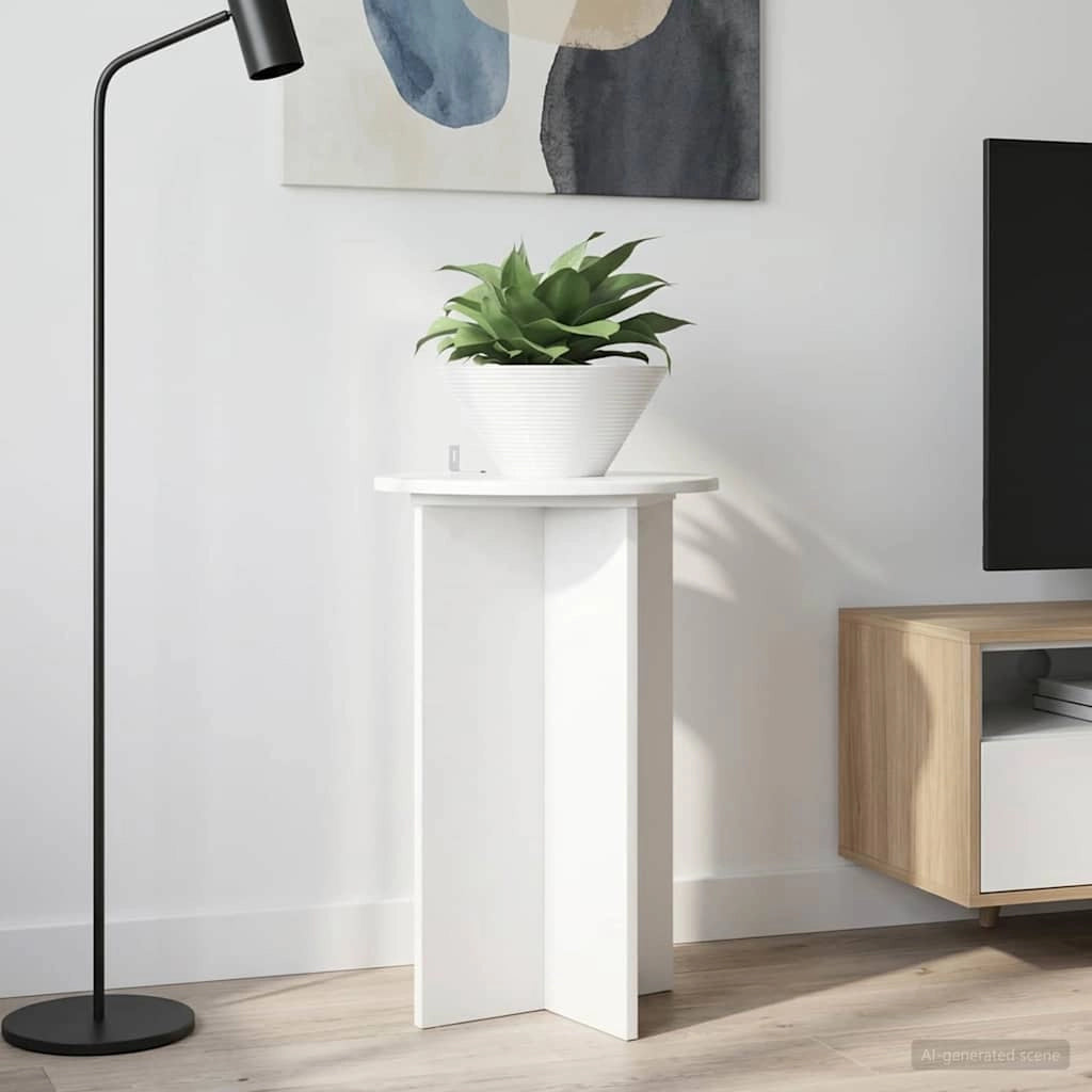 Supporto per piante 2 pz Bianco Lucido Ø40 x 60 cm 899712